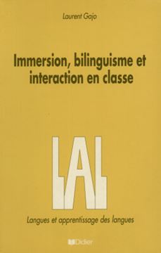 Imagem de IMMERSION, BILINGUISME ET INTERACTION EN CLASSE -LAL