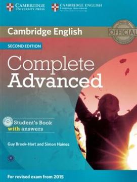 Imagem de COMPLETE ADVANCED - SB WITH ANSWERS WITH CD-ROM - 2ND ED