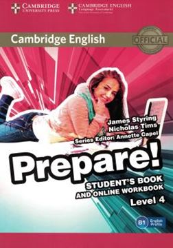 Imagem de CAMBRIDGE ENGLISH PREPARE! 4 STUDENT´S BOOK WITH ONLINE WORKBOOK - 1ST ED