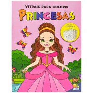 Imagem de VITRAIS PARA COLORIR - PRINCESAS