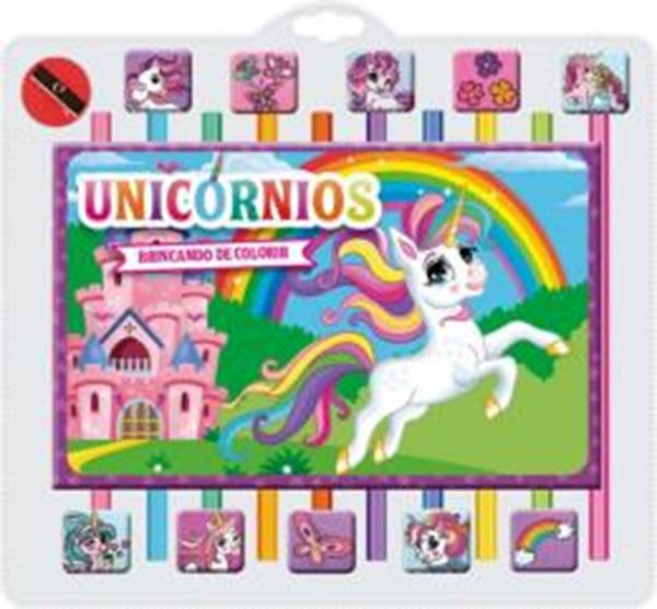 Picture of UNICORNIOS BRINCANDO DE COLORIR